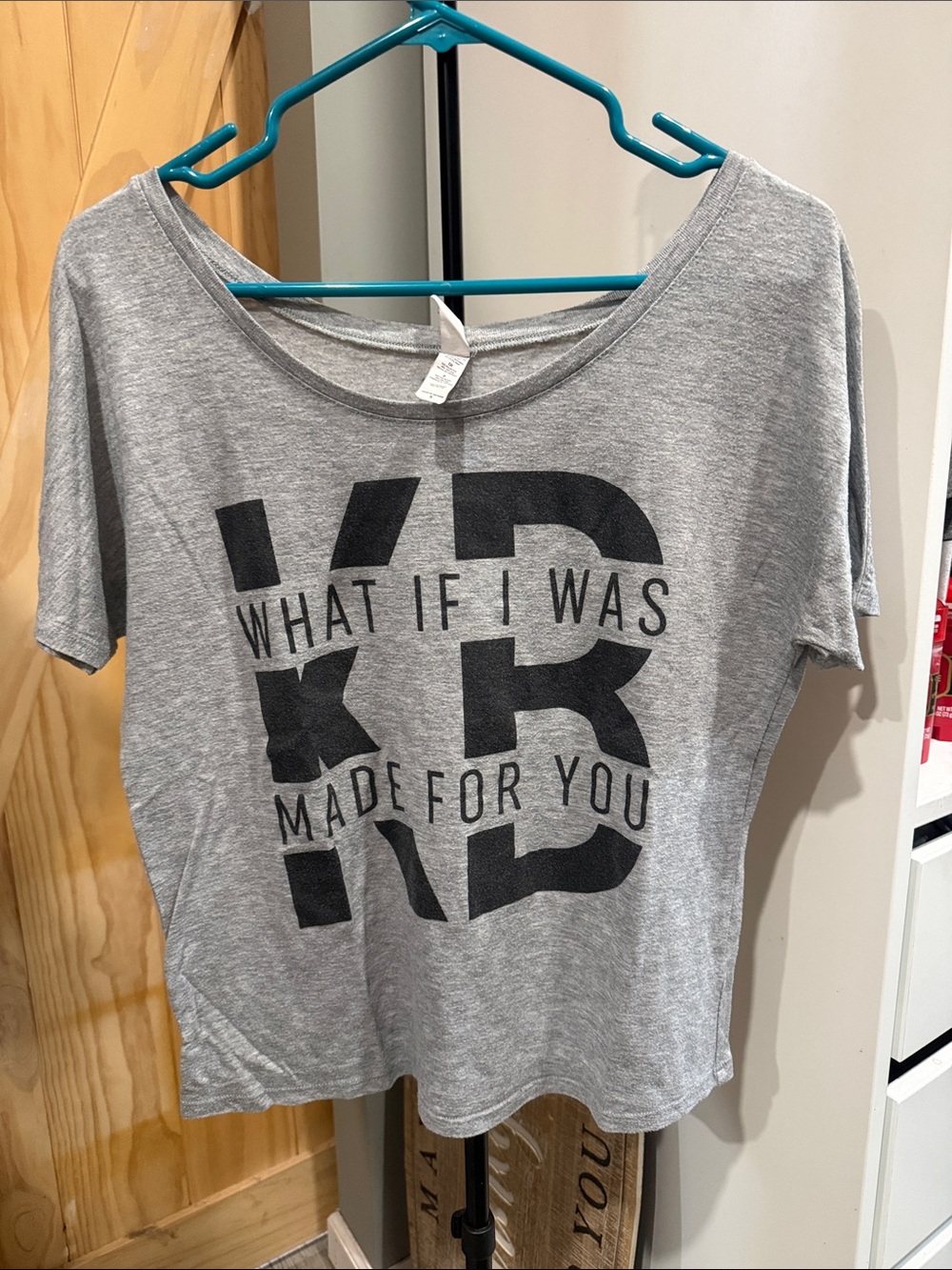 Bella Canvas Gray Short Sleeve Tee with Black Graphic